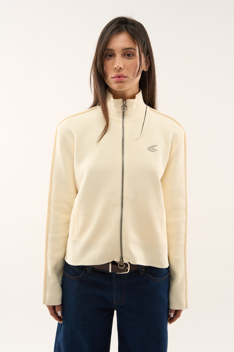 Monaco Ecru Zipper