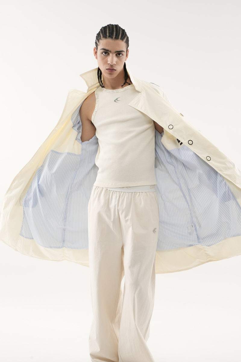 Vichy Ecru Trench Coat