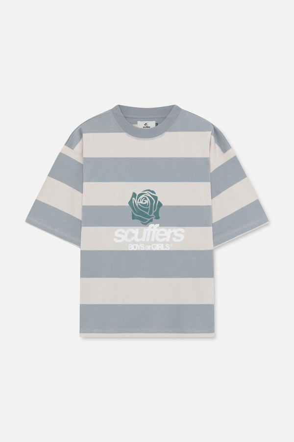 Boy Grey Striped T-Shirt