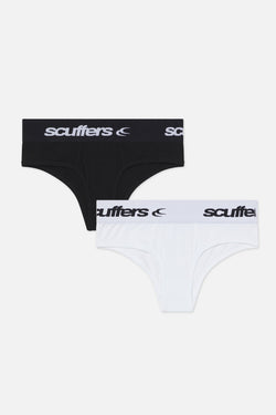 Basic Black & White Pack Shorties