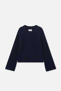 Berry Navy Knit