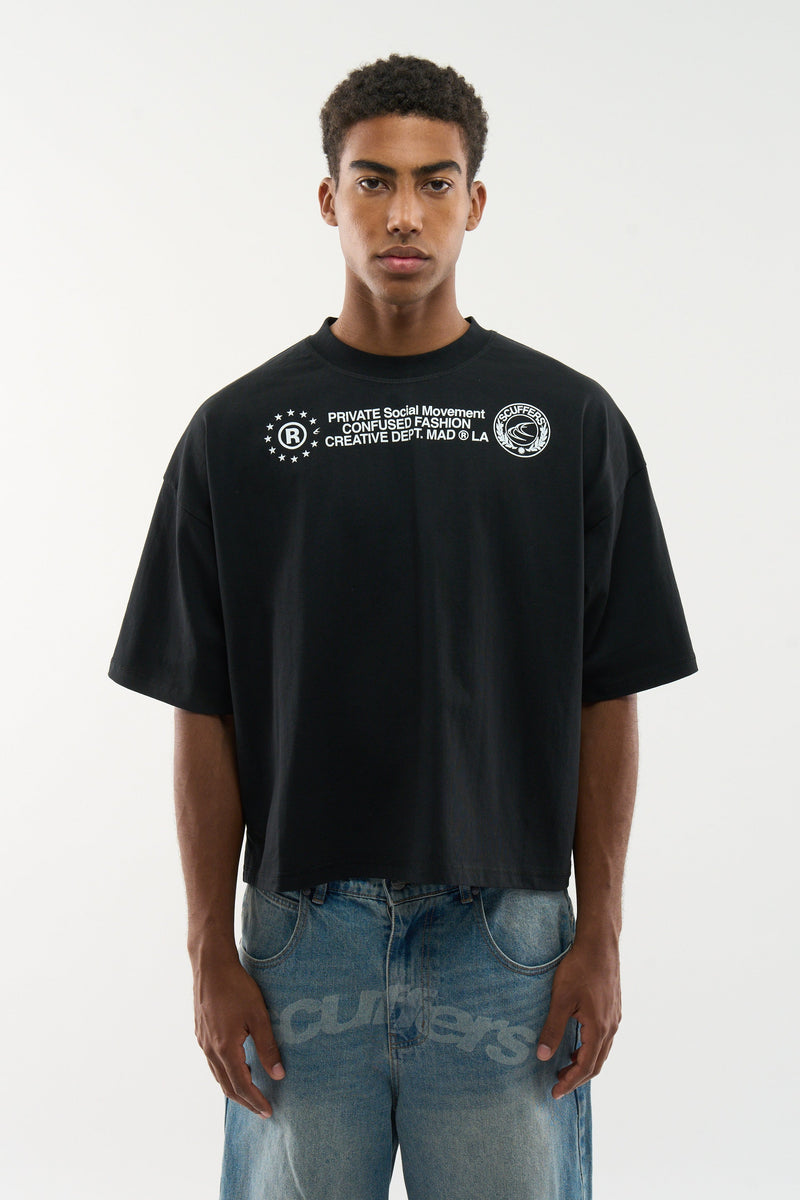 Confused Black T-Shirt
