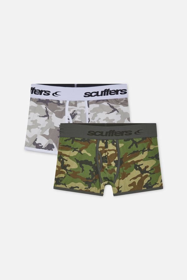 Camo Brief Green & Grey Boxers