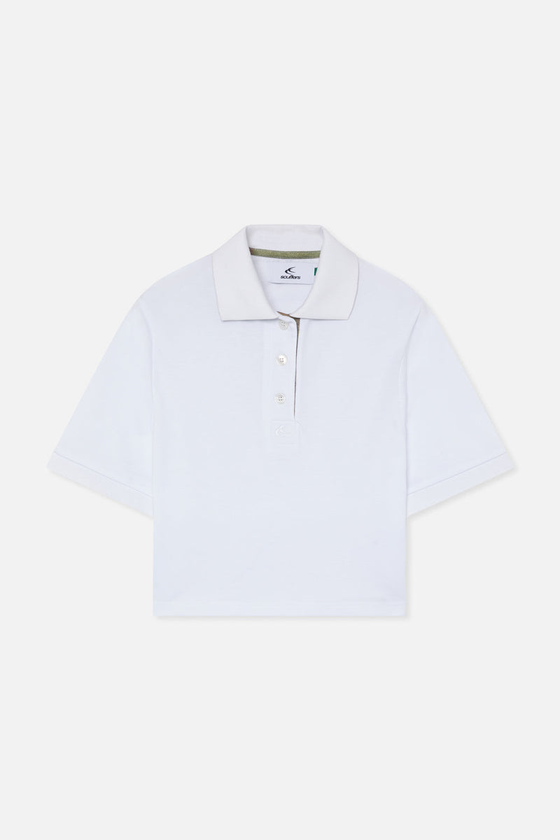 Camo White Polo
