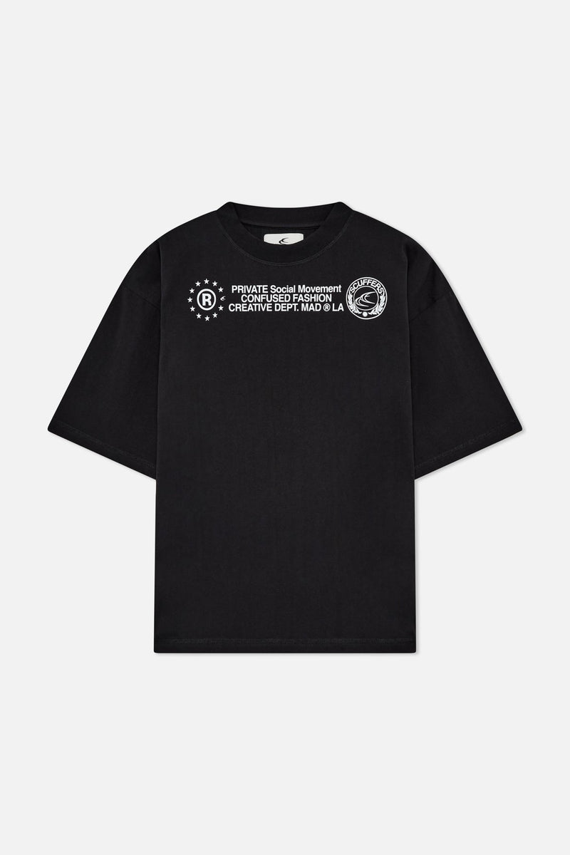 Confused Black T-Shirt