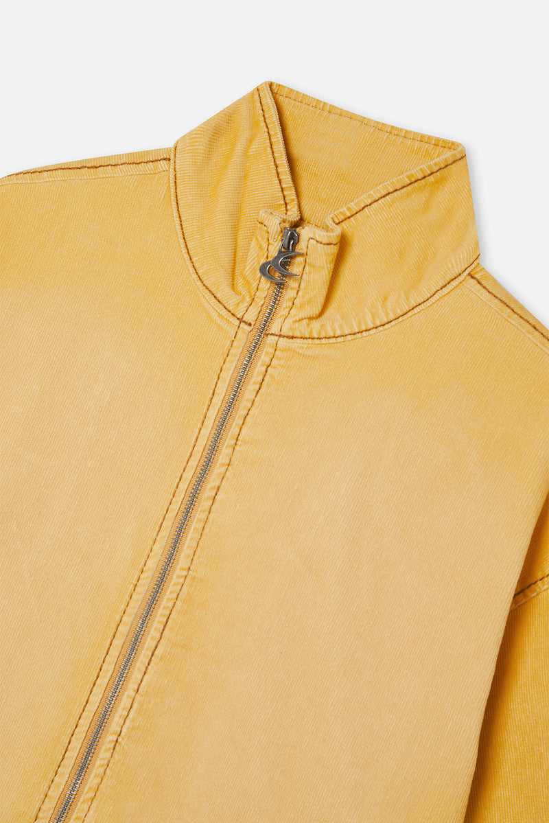 Corduroy Flared Yellow Jacket