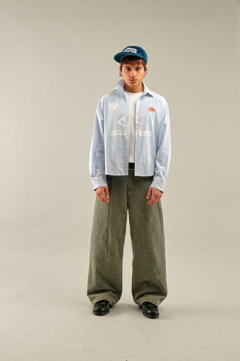 Germain Blue Striped Shirt