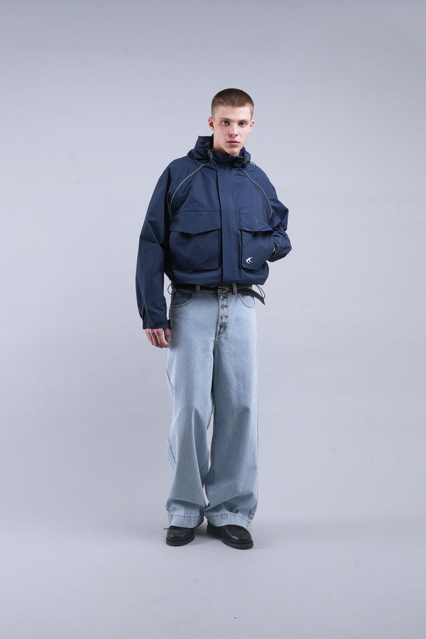Essential Navy Windbreaker