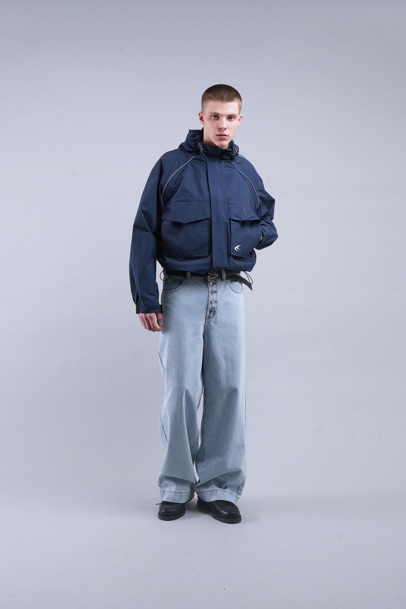 Essential Navy Windbreaker
