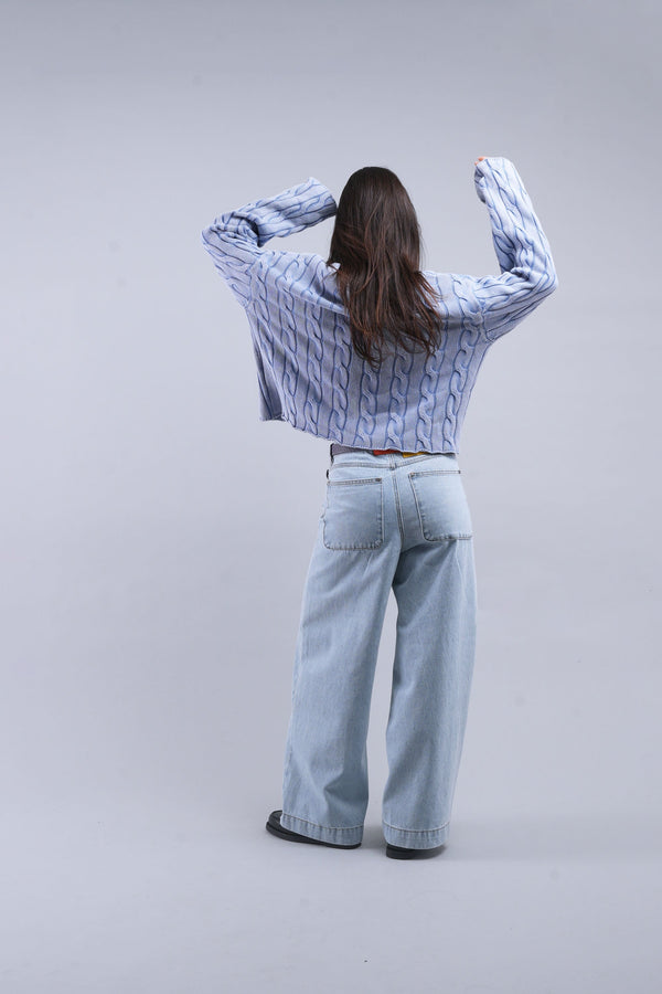 New Trench Blue Knit