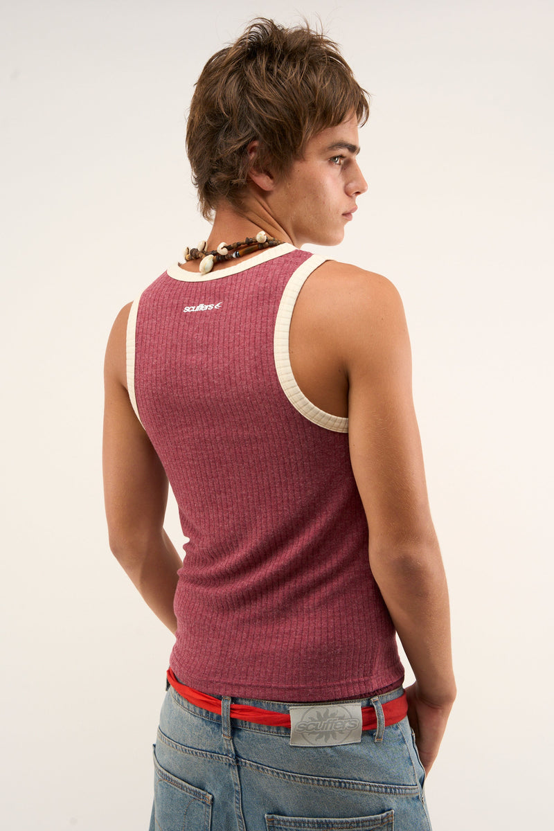 Sport Burgundy Tank Top
