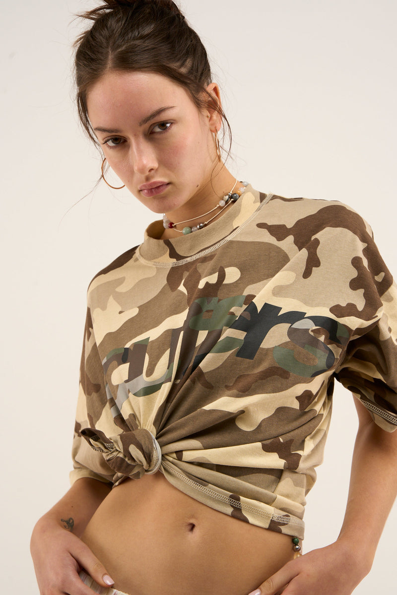 Double Camo Brown T-Shirt