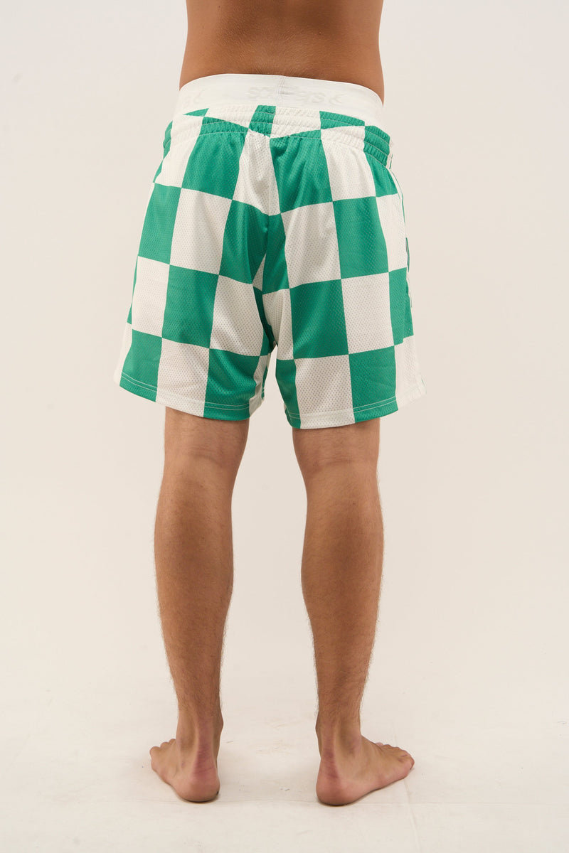 Madrid Checkered Football Shorts