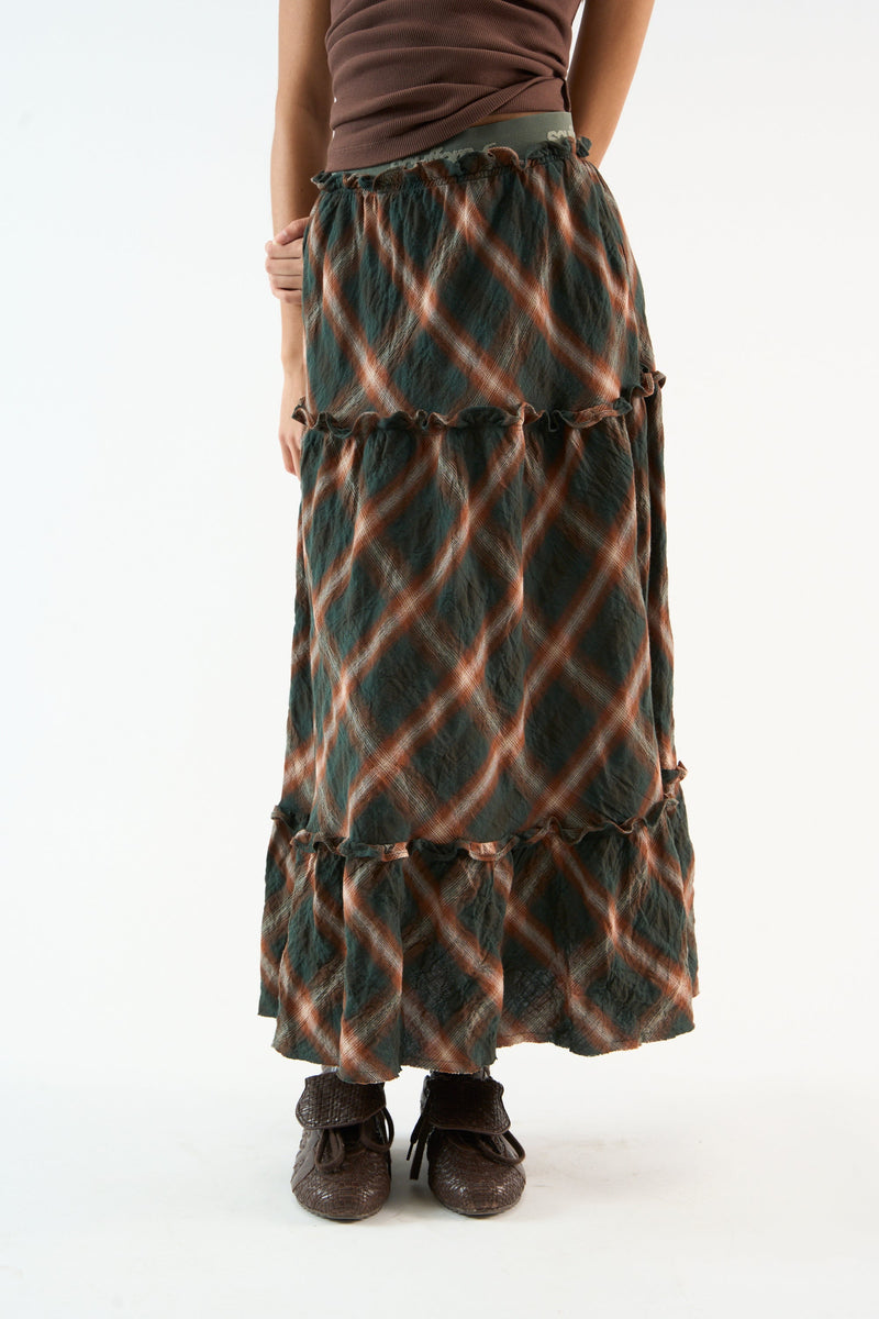 Tartan Midi Skirt