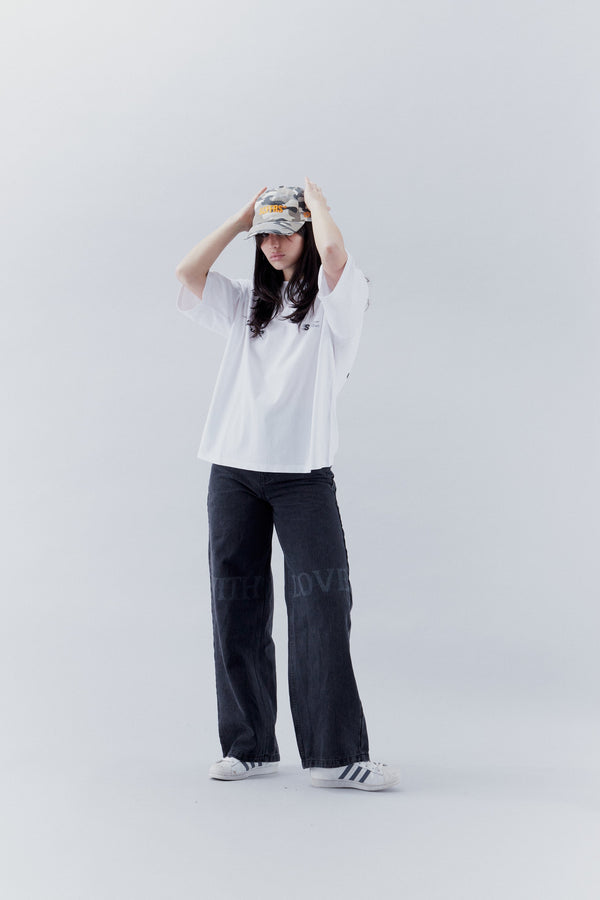 Fuzzy White T-Shirt