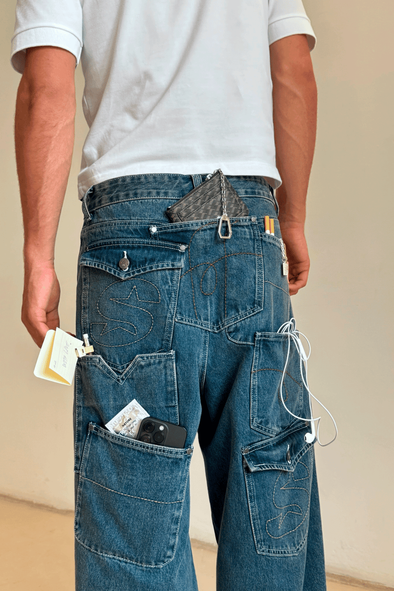 7Pocket Blue Pants