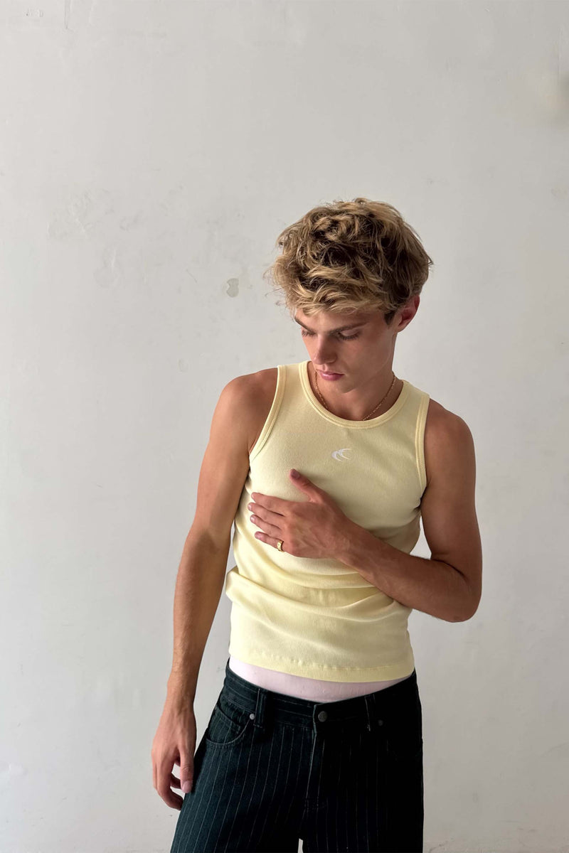Brown & Yellow Canale Scff Tank Top Pack