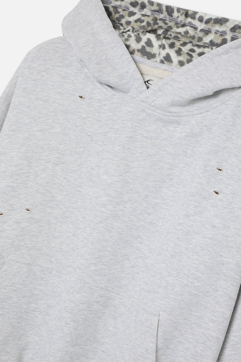 Leo Grey Melange Hoodie