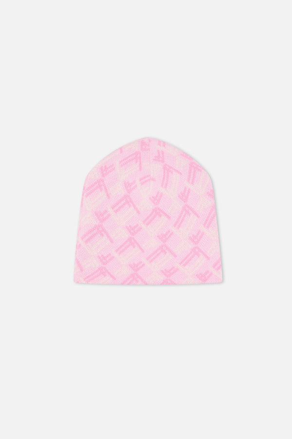 Monogram Pink Beanie