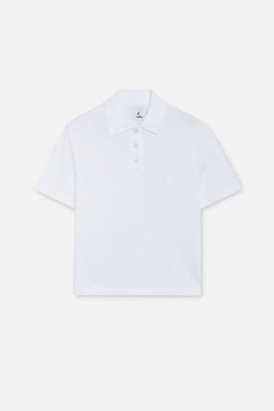 Openwork White Polo