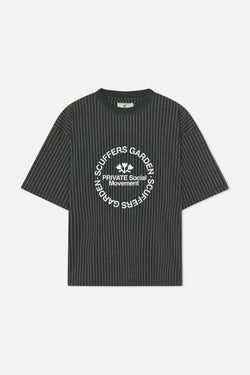 Pinstripe Green T-Shirt