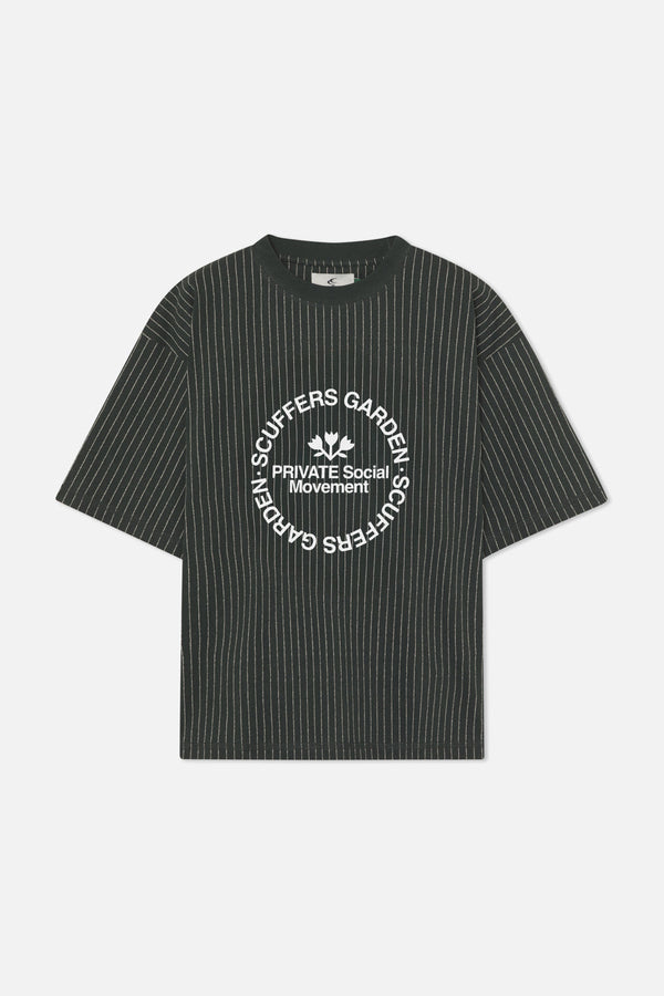 Pinstripe Green T-Shirt