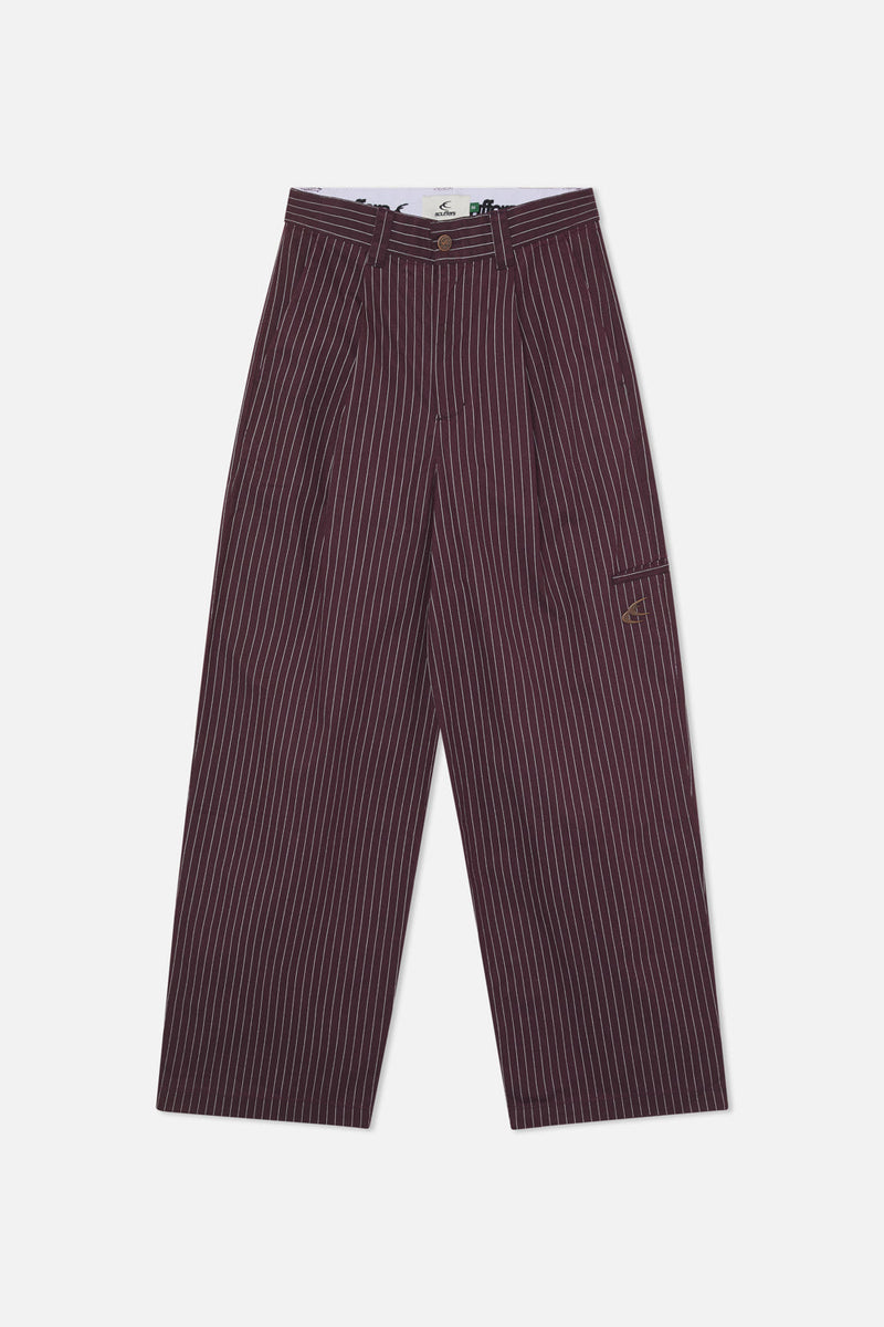 Pinstripe Burgundy Pants