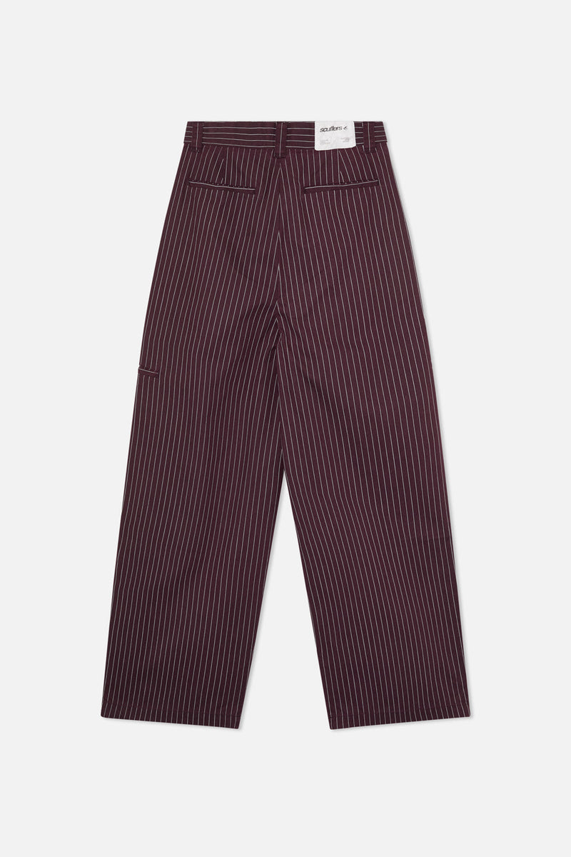 Pinstripe Burgundy Pants