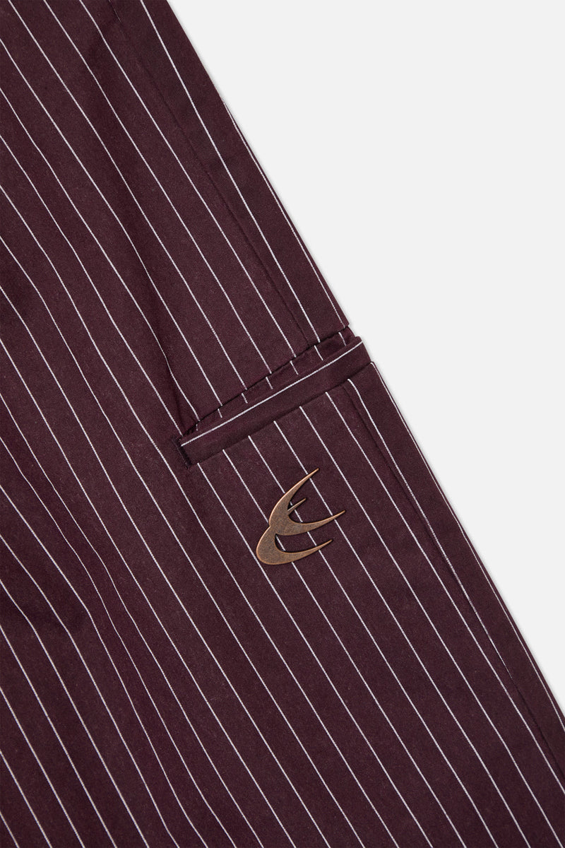 Pinstripe Burgundy Pants
