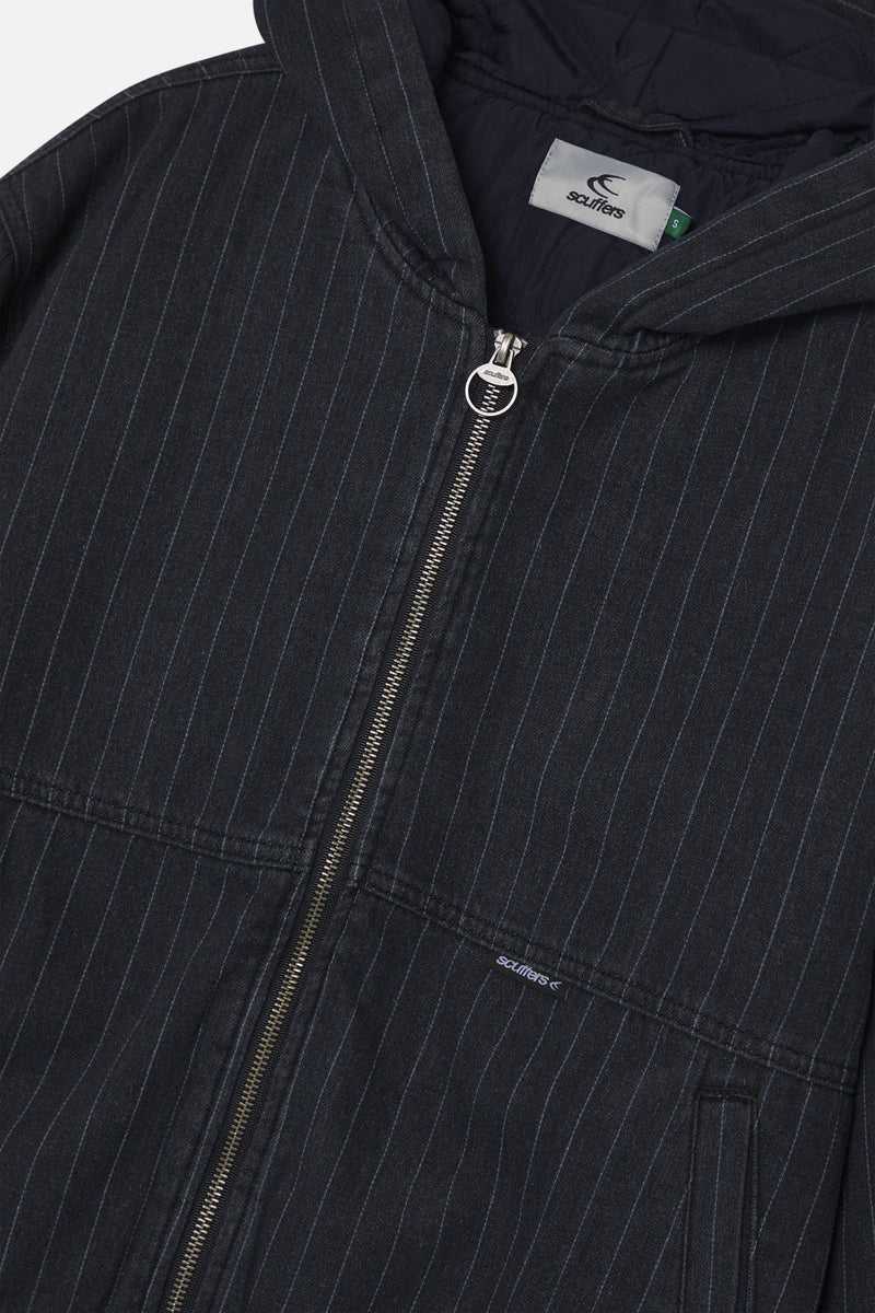 Pinstripe Dark Work Jacket
