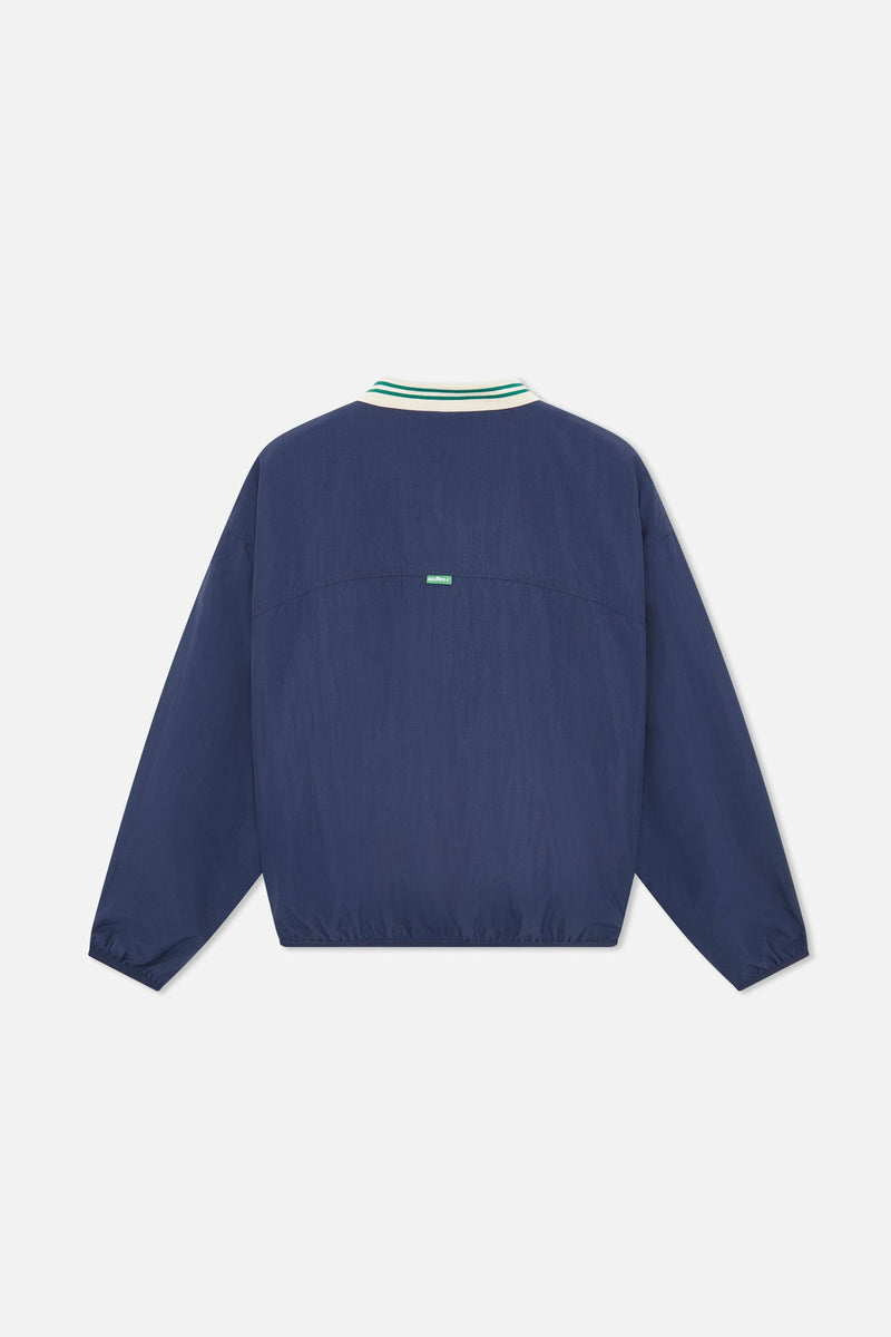 Sports Tech Navy & Green Crewneck