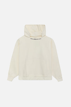 Deslited Hoodie Ecru
