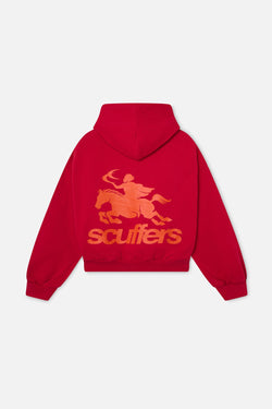 Emblem Red Hoodie