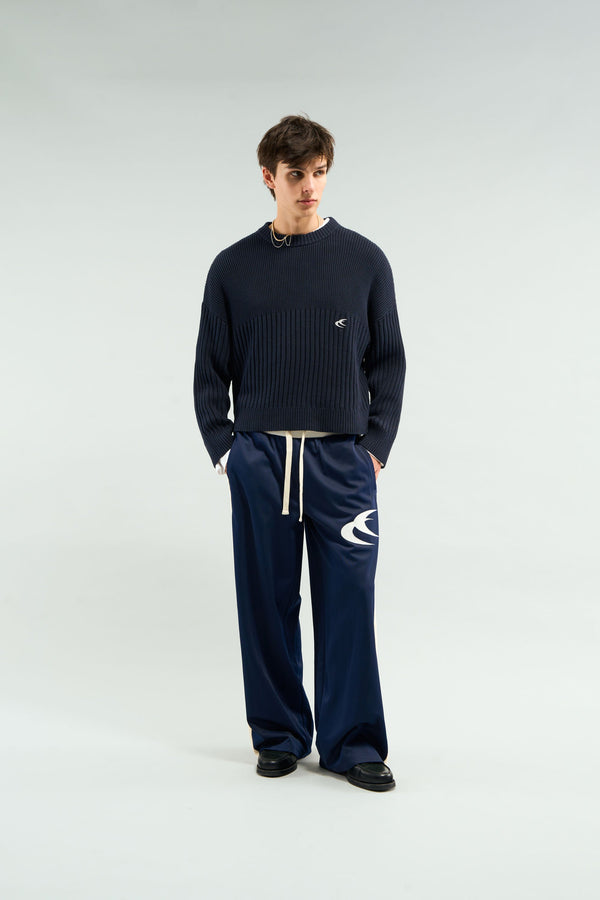 Pin Navy Knit