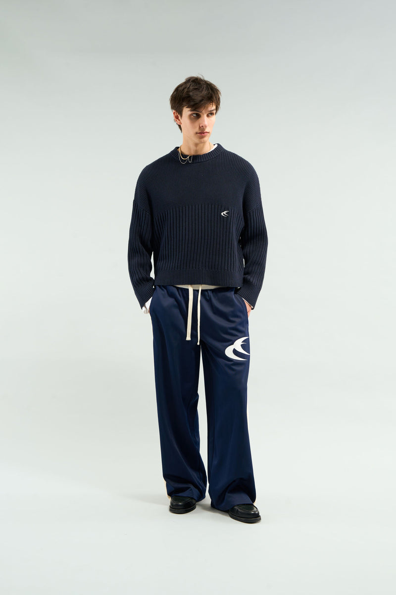 Pin Navy Knit