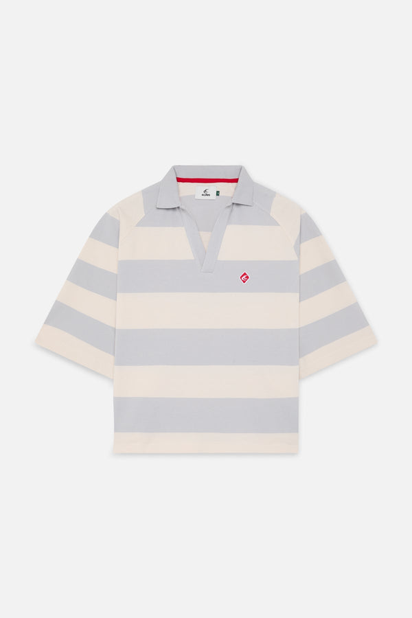 Signature Light Blue Striped Polo