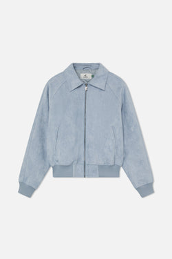 Suede Blue Raw Jacket