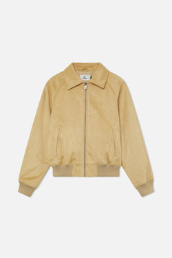 Suede Camel Raw Jacket