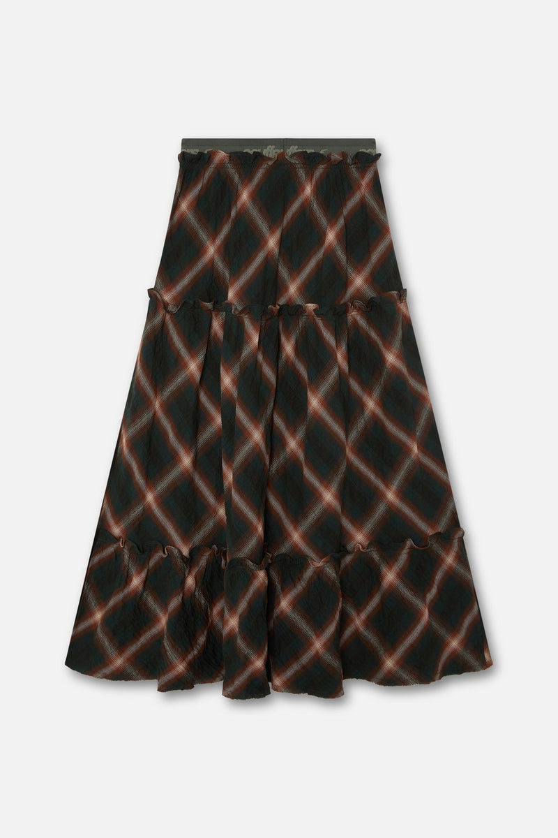 Tartan Midi Skirt