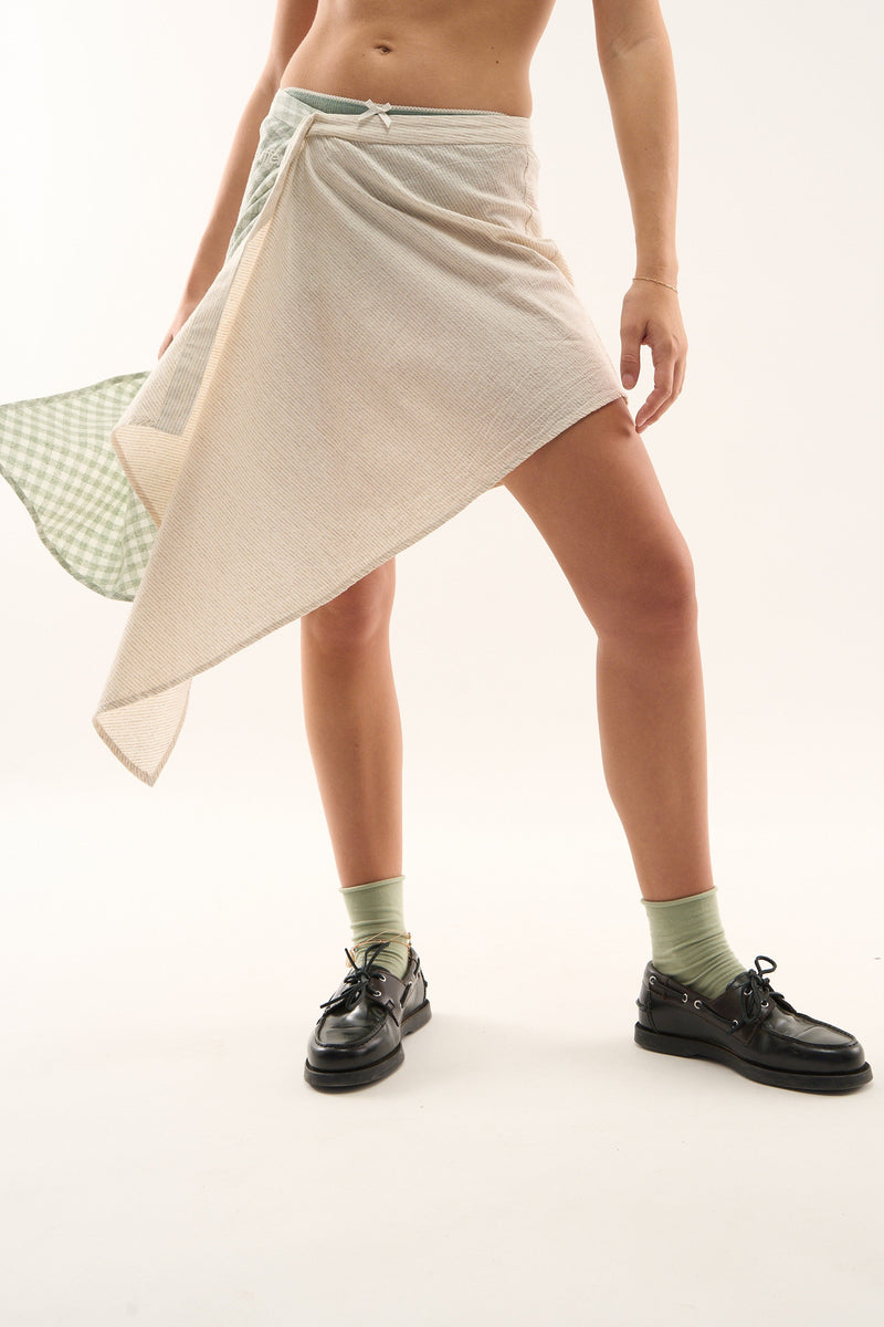 Mixed Green Skirt